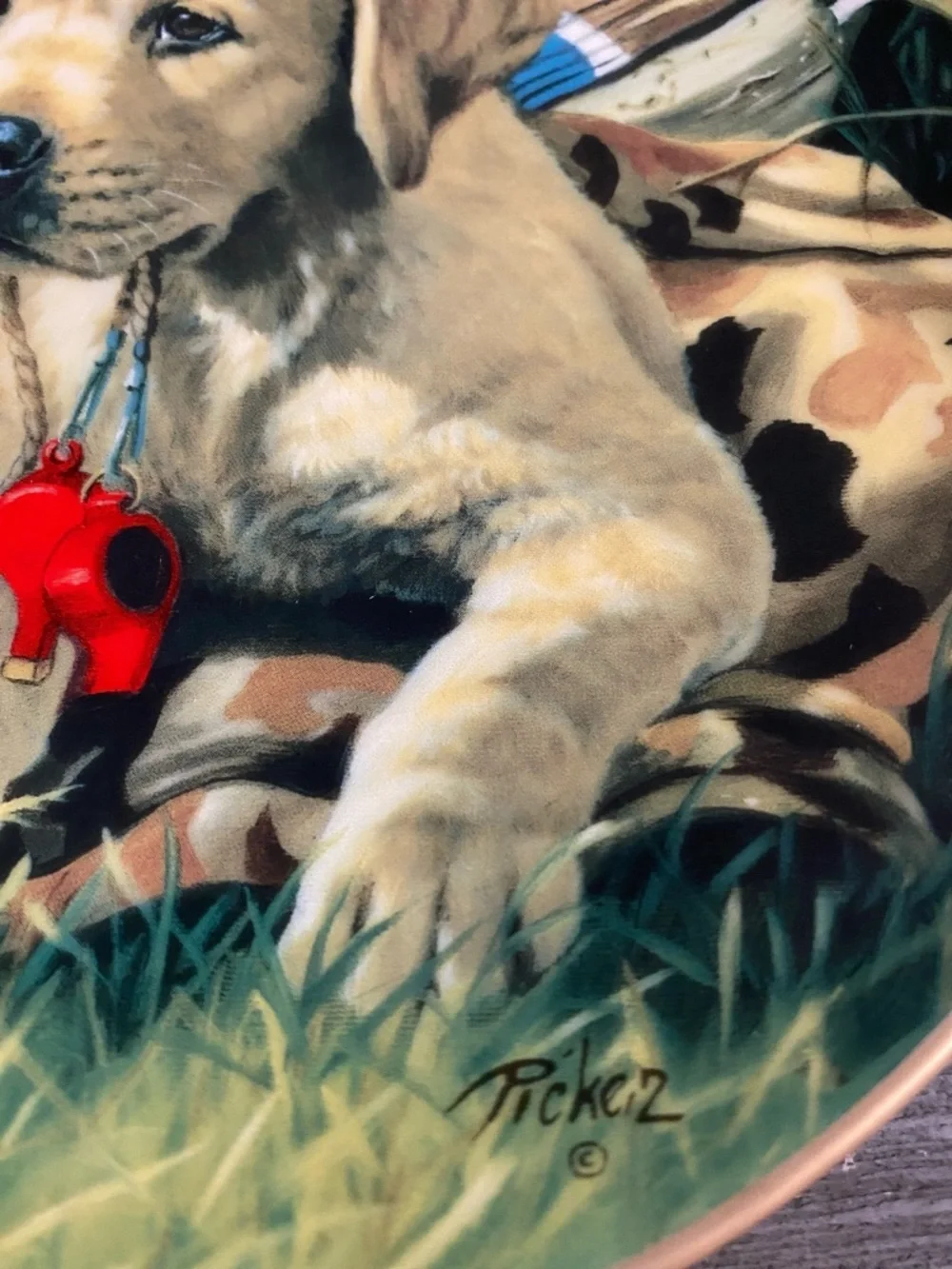 Lenox Decorative Plate with Labrador and Duck